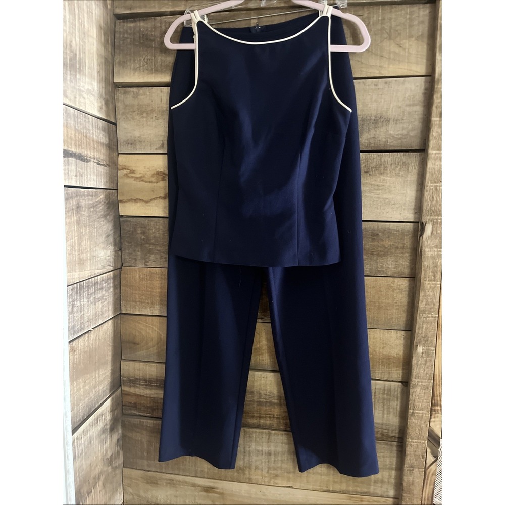 My Michelle‎ Navy Blue pant suit business wear for women 9/10